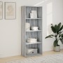Estantería madera de ingeniería gris Sonoma 60x30x152 cm en Librerías y estanterías | Comprar online en Foru.es