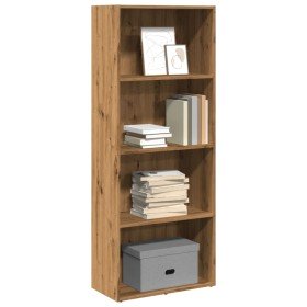 Estantería de madera de ingeniería roble artisian 60x30x152 cm en Librerías y estanterías | Comprar online en Foru.es