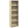 Estantería de madera de ingeniería roble Sonoma 60x30x189 cm en Librerías y estanterías | Comprar online en Foru.es