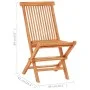 Set de bistró 3 pzas con cojines antracita madera maciza teca de vidaXL, Conjuntos de jardín - Ref: Foro24-3063225, Precio: 2...