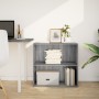 Estantería de madera de ingeniería gris Sonoma 80x30x77 cm en Librerías y estanterías | Comprar online en Foru.es