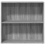 Estantería de madera de ingeniería gris Sonoma 80x30x77 cm en Librerías y estanterías | Comprar online en Foru.es