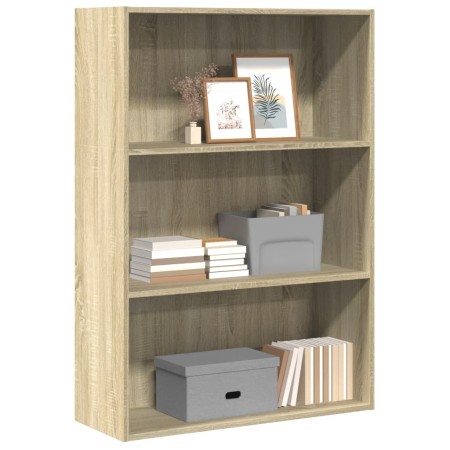 Estantería de madera de ingeniería roble Sonoma 80x30x114 cm en Librerías y estanterías | Comprar online en Foru.es