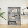 Estantería de madera de ingeniería gris Sonoma 80x30x114 cm en Librerías y estanterías | Comprar online en Foru.es