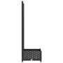 Jardinera con enrejado PP negro 40x40x121,5 cm de vidaXL, Maceteros y jardineras - Ref: Foro24-318268, Precio: 40,11 €, Descu...