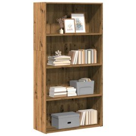 Estantería de madera de ingeniería roble artisian 80x30x152 cm en Librerías y estanterías | Comprar online en Foru.es