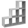 Librería divisor 3 niveles madera gris Sonoma 99x29x99 cm en Librerías y estanterías | Comprar online en Foru.es