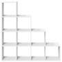 Librería divisora 4 niveles madera blanca 131,5x29x131,5 cm en Librerías y estanterías | Comprar online en Foru.es