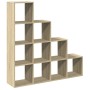 Librería divisora 4 niveles madera Sonoma 131,5x29x131,5 cm en Librerías y estanterías | Comprar online en Foru.es