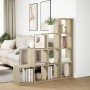 Librería divisora 4 niveles madera Sonoma 131,5x29x131,5 cm en Librerías y estanterías | Comprar online en Foru.es