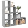 Librería divisora 4 niveles madera gris Sonoma 131,5x29x131,5cm en Librerías y estanterías | Comprar online en Foru.es
