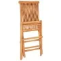 Set de bistró 3 pzas con cojines verdes madera maciza teca de vidaXL, Conjuntos de jardín - Ref: Foro24-3063230, Precio: 195,...