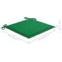Set de bistró 3 pzas con cojines verdes madera maciza teca de vidaXL, Conjuntos de jardín - Ref: Foro24-3063230, Precio: 195,...
