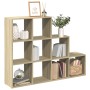 Librería divisora 3 niveles madera Sonoma 137,5x29x103,5 cm en Librerías y estanterías | Comprar online en Foru.es