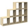 Librería divisora 3 niveles madera Sonoma 137,5x29x103,5 cm en Librerías y estanterías | Comprar online en Foru.es