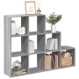 Librería divisora 3 niveles madera gris Sonoma 137,5x29x103,5cm en Librerías y estanterías | Comprar online en Foru.es