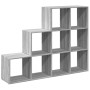 Librería divisora 3 niveles madera gris Sonoma 137,5x29x103,5cm en Librerías y estanterías | Comprar online en Foru.es