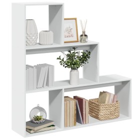 Librería divisora 3 niveles madera blanca 123x29x123 cm en Librerías y estanterías | Comprar online en Foru.es