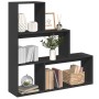 Librería divisora 3 niveles madera negro 123x29x123 cm en Librerías y estanterías | Comprar online en Foru.es