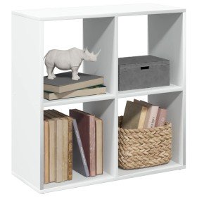 Librería biombo blanco 69,5x29x69,5 cm madera de ingeniería en Librerías y estanterías | Comprar online en Foru.es