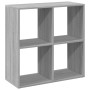 Librería divisor madera ingeniería gris Sonoma 69,5x29x69,5 cm en Librerías y estanterías | Comprar online en Foru.es