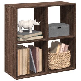 Librería divisor madera ingeniería marrón roble 69,5x29x69,5 cm en Librerías y estanterías | Comprar online en Foru.es
