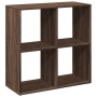 Librería divisor madera ingeniería marrón roble 69,5x29x69,5 cm en Librerías y estanterías | Comprar online en Foru.es