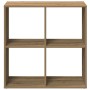 Librería divisora madera roble artisan 69,5x29x69,5 cm en Librerías y estanterías | Comprar online en Foru.es