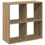 Librería divisora madera roble artisan 69,5x29x69,5 cm en Librerías y estanterías | Comprar online en Foru.es