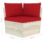 Sofá de palets de jardín 2 plazas con cojines madera de abeto de vidaXL, Conjuntos de jardín - Ref: Foro24-3063390, Precio: 1...