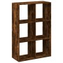 Librería divisora madera roble ahumado 69,5x29x103,5 cm en Librerías y estanterías | Comprar online en Foru.es