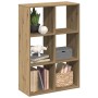 Librería divisora madera roble artisan 69,5x29x103,5 cm en Librerías y estanterías | Comprar online en Foru.es