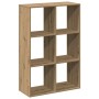 Librería divisora madera roble artisan 69,5x29x103,5 cm en Librerías y estanterías | Comprar online en Foru.es