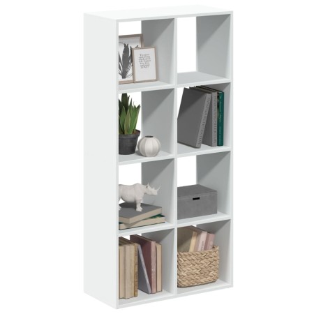Librería biombo blanco 69,5x29x137,5 cm madera de ingeniería en Librerías y estanterías | Comprar online en Foru.es