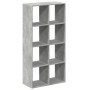 Librería divisora madera gris hormigón 69,5x29x137,5 cm en Librerías y estanterías | Comprar online en Foru.es