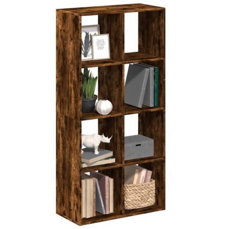 Librería divisora madera roble ahumado 69,5x29x137,5cm en Librerías y estanterías | Comprar online en Foru.es