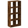 Librería divisora madera roble ahumado 69,5x29x137,5cm en Librerías y estanterías | Comprar online en Foru.es
