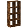 Librería divisora madera roble ahumado 69,5x29x137,5cm en Librerías y estanterías | Comprar online en Foru.es
