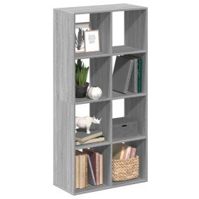 Librería divisor madera ingeniería gris Sonoma 69,5x29x137,5 cm en Librerías y estanterías | Comprar online en Foru.es