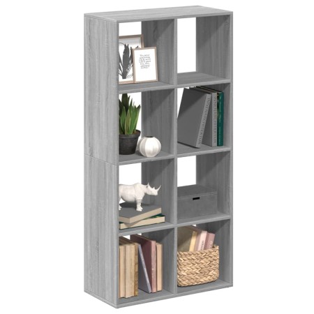 Librería divisor madera ingeniería gris Sonoma 69,5x29x137,5 cm en Librerías y estanterías | Comprar online en Foru.es