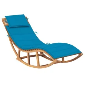 Schaukelliege mit Kissen aus massivem Teakholz von vidaXL, Liegen - Ref: Foro24-3063337, Preis: 342,18 €, Rabatt: %
