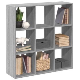 Librería divisor madera ingeniería gris Sonoma 102x29x103,5 cm en Librerías y estanterías | Comprar online en Foru.es