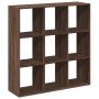 Librería divisora madera marrón roble 102x29x103,5 cm en Librerías y estanterías | Comprar online en Foru.es