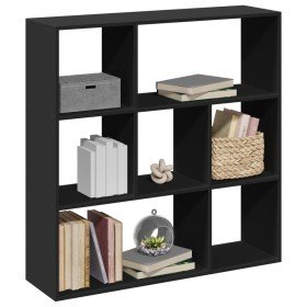 Librería divisora madera de ingeniería negra 102x29x103,5 cm en Librerías y estanterías | Comprar online en Foru.es