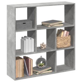 Librería divisora madera gris hormigón 102x29x103,5 cm en Librerías y estanterías | Comprar online en Foru.es