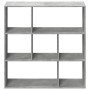 Librería divisora madera gris hormigón 102x29x103,5 cm en Librerías y estanterías | Comprar online en Foru.es