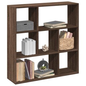 Librería divisora madera marrón roble 102x29x103,5 cm en Librerías y estanterías | Comprar online en Foru.es
