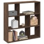 Librería divisora madera marrón roble 102x29x103,5 cm en Librerías y estanterías | Comprar online en Foru.es