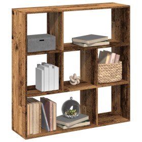 Librería divisora madera ingeniería envejecida 102x29x103,5 cm en Librerías y estanterías | Comprar online en Foru.es