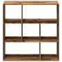 Librería divisora madera ingeniería envejecida 102x29x103,5 cm en Librerías y estanterías | Comprar online en Foru.es